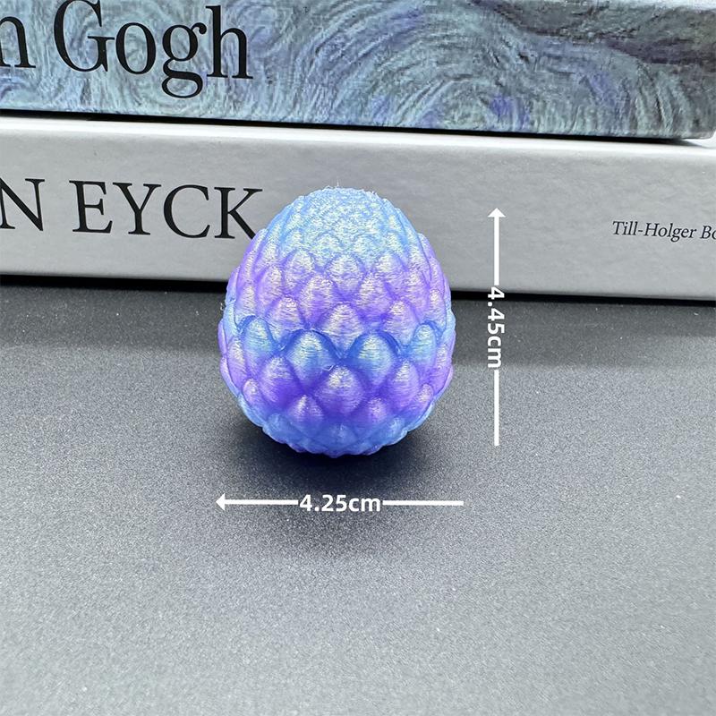 Figurki Jaj Smoczych Drukowane 3D Ozdoby Zabawki Mini Smocze Zabawki Symulacja Akcesoria Domowe Dekoracja Biurka Prezent dla Dzieci