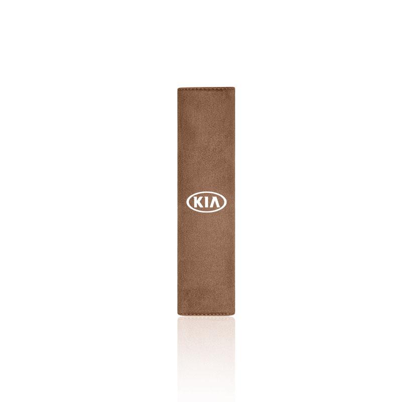 1Pcs Suede Car Seat Belt Cover Shoulder Protection Pad For KIA Sportage Niro K5 EV6 Stinger Forte Ceed RIO Proceed Soul Cadenza