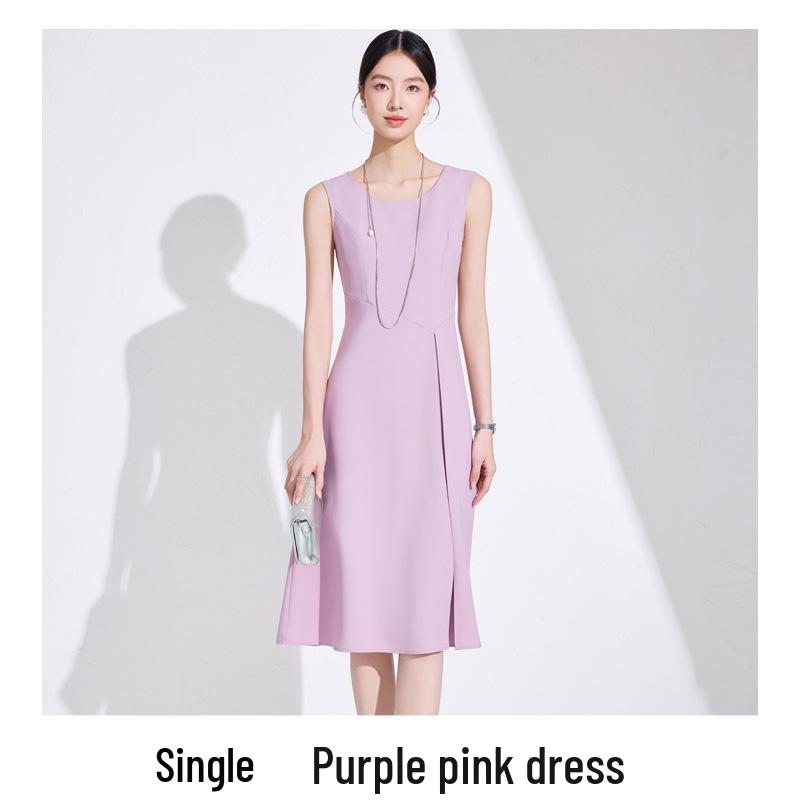 Autumn 2025 Women's Two-Piece Suit: Seven-Sleeve Blazer & Skirt or Dress Set
