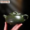260ml Yixing Lila Ton Stein Schöpfkelle Teekanne Handgefertigt Grüne Erde Teekanne Schönheit Tee-Sieb Kessel Chinesisches Zisha Kung Fu Tee-Set