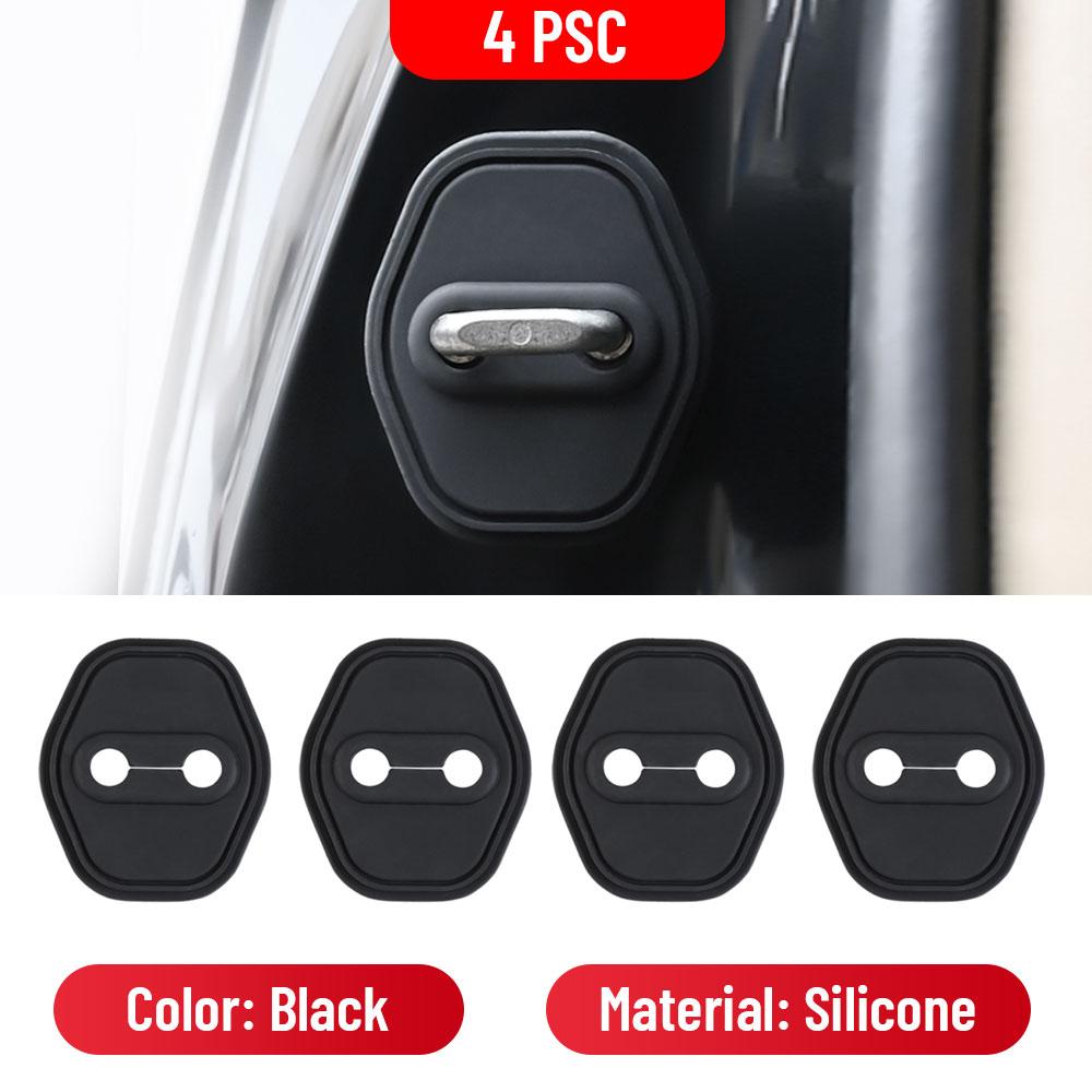

For GEELY GEOMETRY E M6 -2025 Silicone Car Door Lock Buckle Protection Cover Elastic Anti-Collision Shock Absorbing Pad 4 PCS