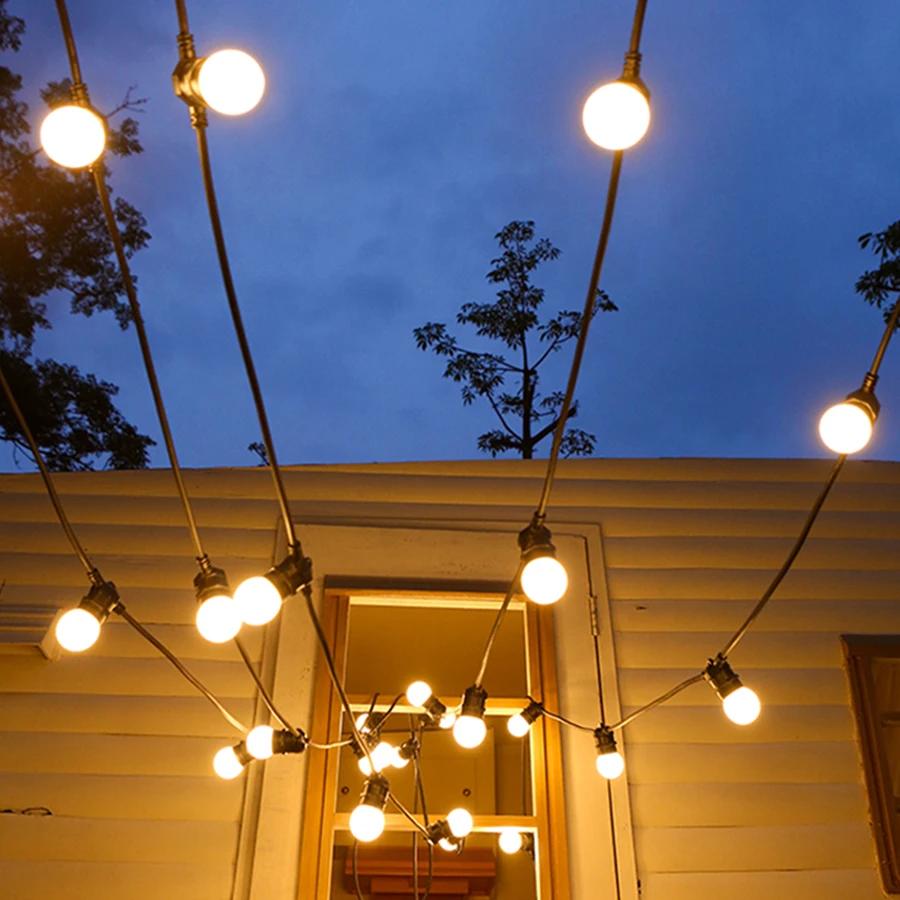 10M 20LED G50 Globe Solar String Light Waterproof Solar Globe Fairy Light Garland for Outdoor Solar Garden Patio Backyard Decor