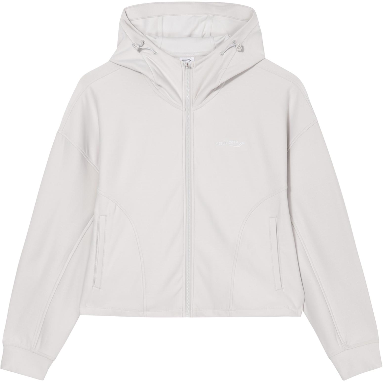 

SAUCONY Sports Lifestyle Series Solid Color Comfortable Hooded Long Sleeve Jacket Unisex jackets Light-Gray SC1240043B-GR58 S