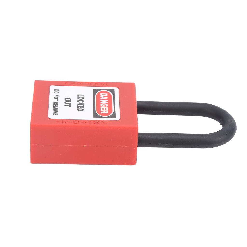 38MM Lockout Tagout Lock Durable Nylon Beam Isolation Design Corrosion Resistant Padlock with 2 Keys