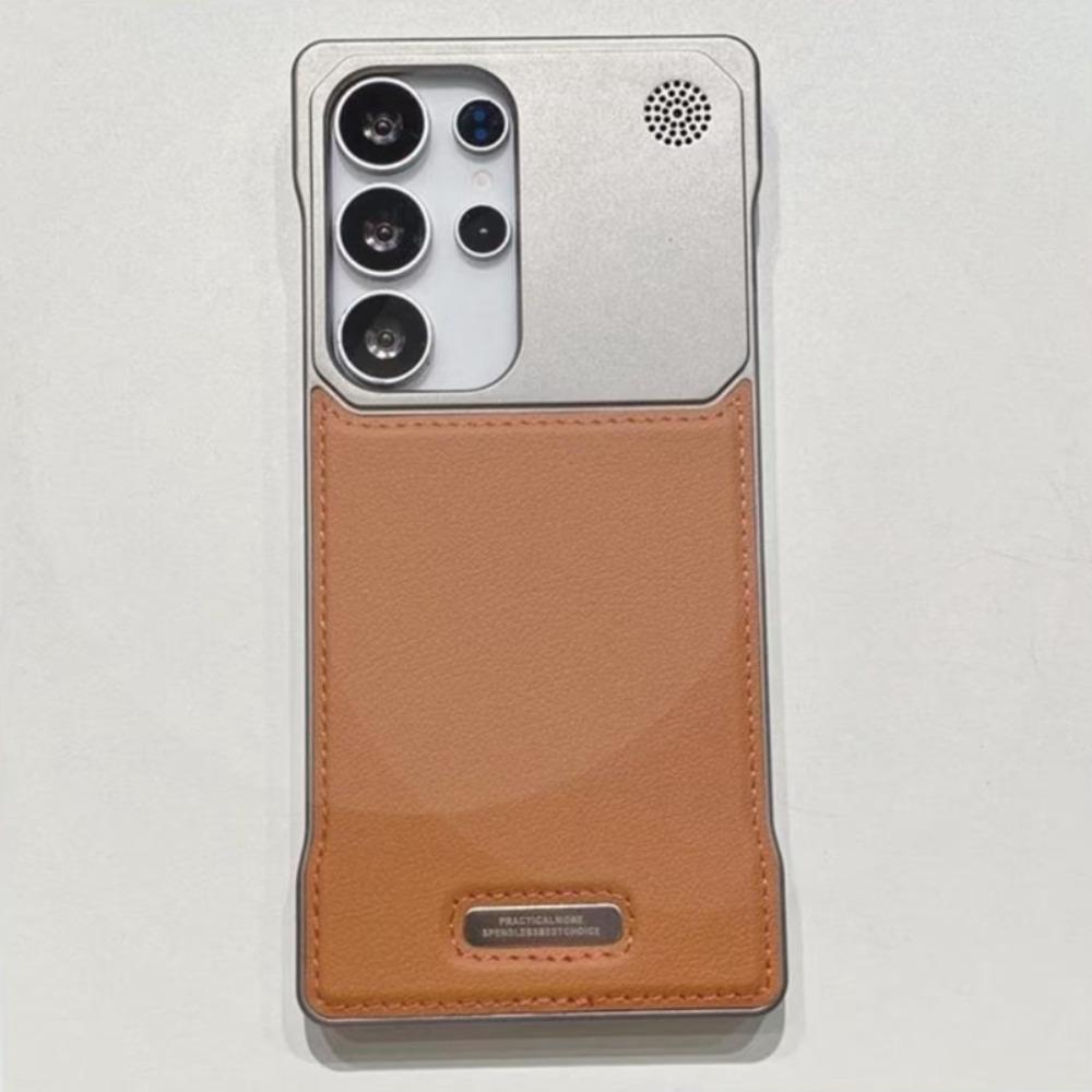 For Samsung Galaxy S26 S25 S24 S23 S22 Ultra Leather For Magsafe Borderless Aroma Shockproof Cover Wireless Charging Bumper Case