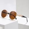 2025New Man woman Sunglasses High Quality Metal Material Eyewea Round-Frame  UV400 Fashion Versatile Trend Sunnies Unisex