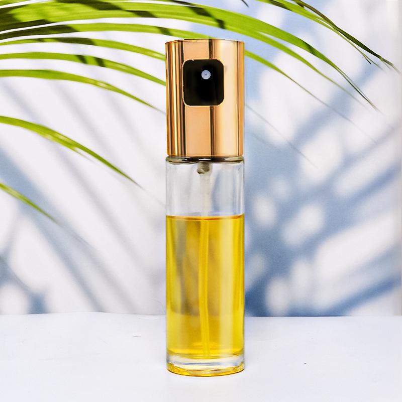 Glass Oil Sprayer Bottle - Press-Type, Non-Stick, Ideal for Kitchen and BBQ