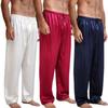 Sommer Herren Locker Satin Hose Unterteile Eis Seide Haus Hosen 4 Farben