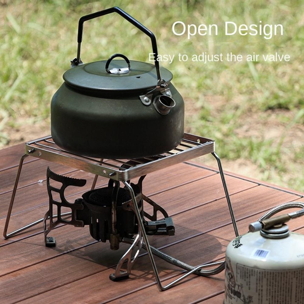 Corrosion Resistan Foldable Camping Grill Rack Stainless Steel Grill Burn-er Stand  Outdoor