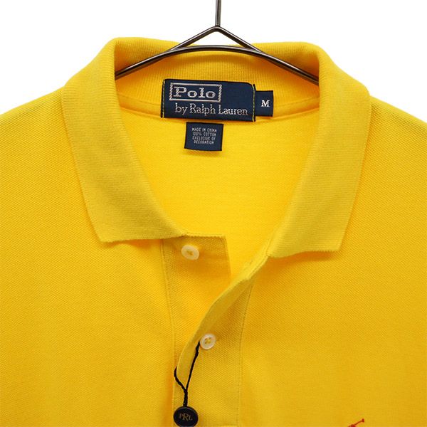 unused Polo by Ralph Lauren Short sleeve Polo shirt M yellow Fawn Men's Used