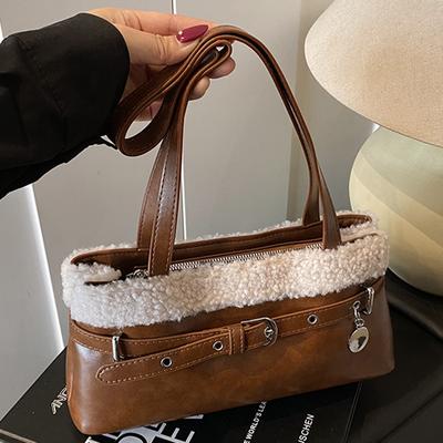 Tote Bag Retro Fashion Bag Women's 2025 Autumn and Winter New Shoulder Bag Large Capacity Hand Bag Feeling Armpit Bag