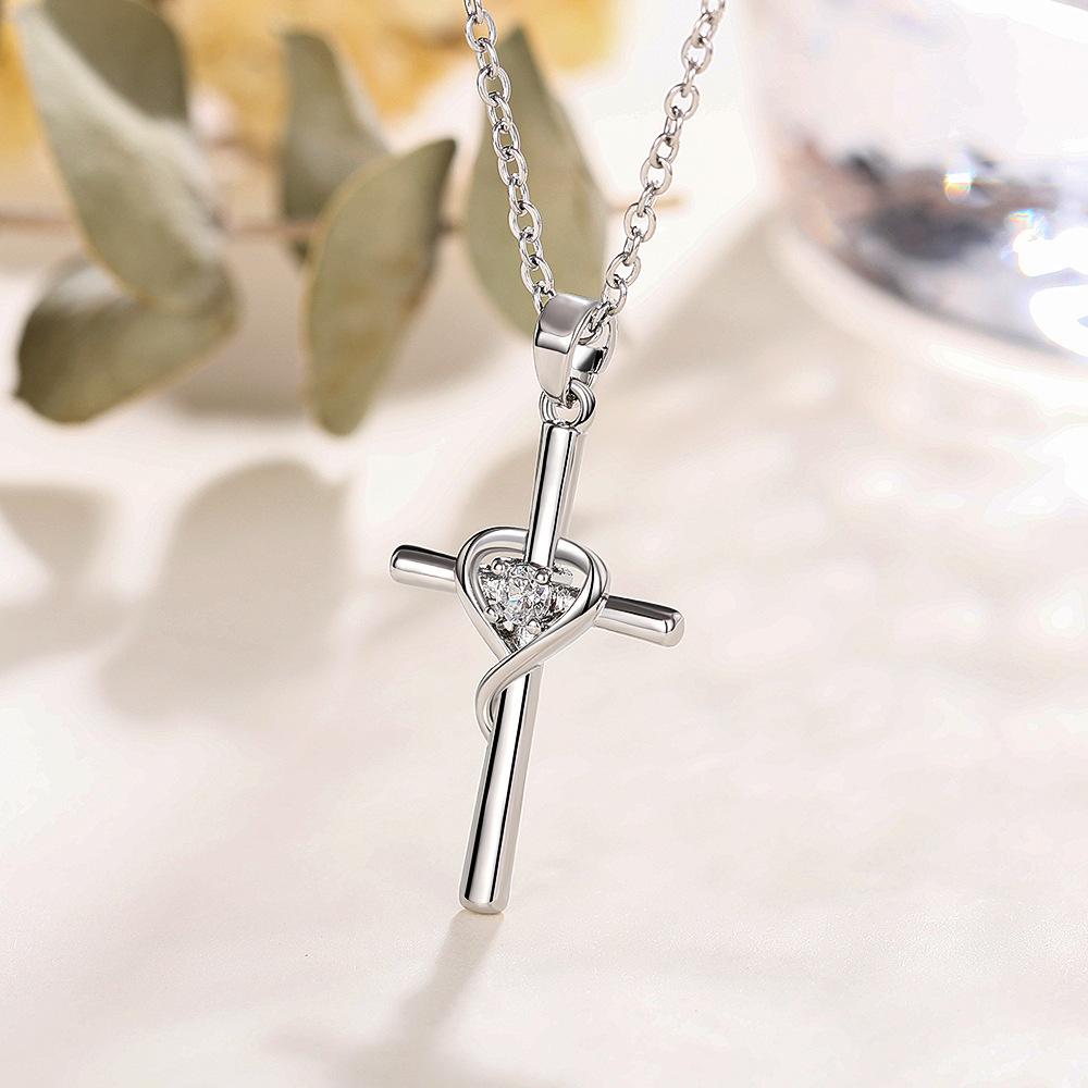 Women Necklace Pendant Copper Alloy Zircon Fashion Gift Classic Versatile