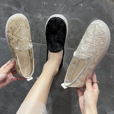 Fashion 2024 Women's New Espadrilles Mujer Casual Fashion Flat Shoes Sapatos Flax Ballet Chaussure For Espadrille Comfortable Slippers