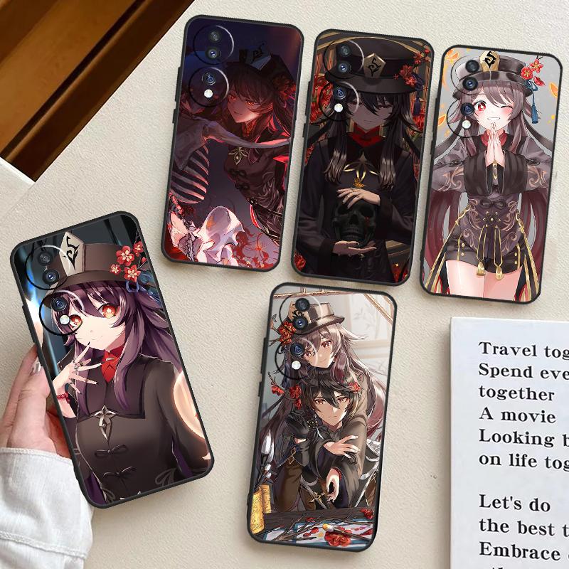 Hu Tao Genshin Impact Case For Honor X8a X9a X6a X7a X6 X7 X8 X9 X8b X9b Honor 90 Lite 70 50 Magic 5 6 Pro Cover