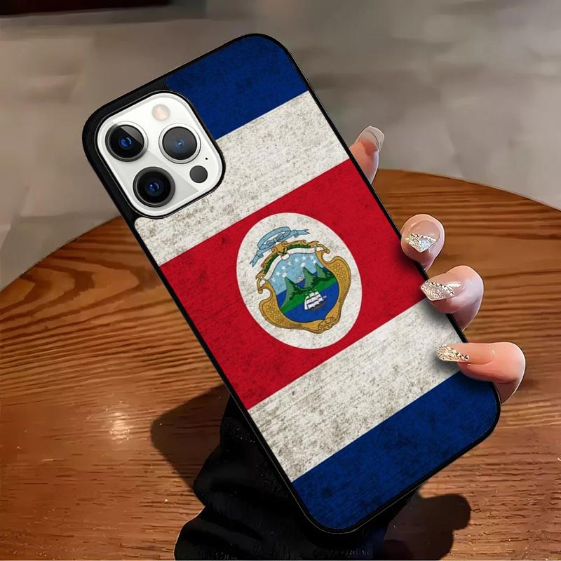Costa Rica Flag Phone Case For iPhone 17 Air 16 15 14 13 12 11 Pro Max Max Plus Bumper Case Cover