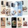 Animal Cute Cartoon Sloth Coffee Phone Case For Xiaomi Redmi Note 13 14 15 Pro Plus 12S 12 14S 11S 11E 10 10S 11 11T 5G 4G Cover