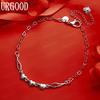 925 Sterling Silber Herz Armband Mode Hochzeitsschmuck