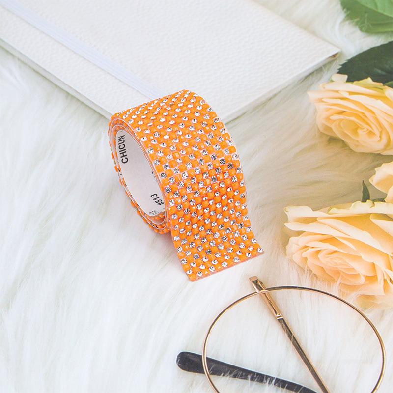 10pcs Rhinestone Ribbons Roll Diamond Sparkling Banding Party Gift Decoration DIY Crafts Self-Adhesive Rhinestone Sticker