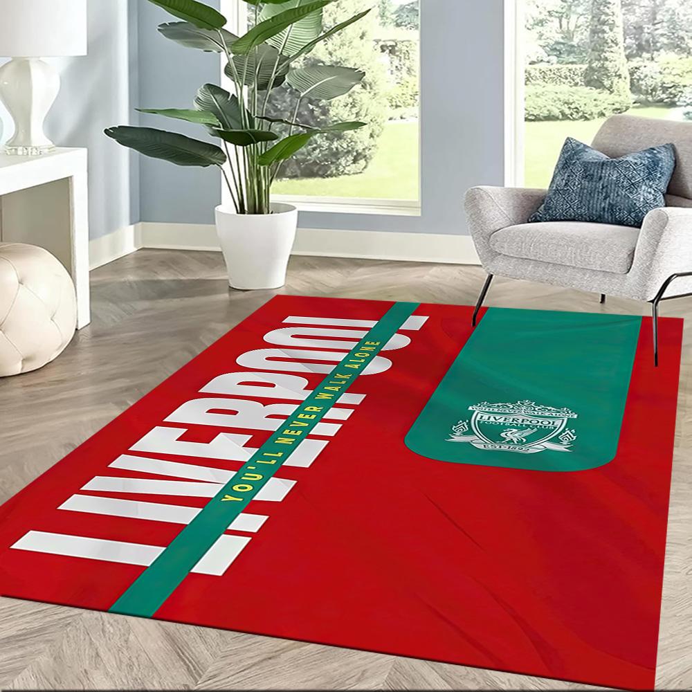 Liverpool Football Club Area Rug Suitable For Game Room Kitchen Entryway Outdoor Antislip Carpet Office Home Decor Wedding Party Gift