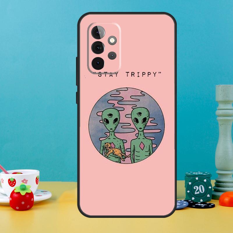 Alien Kawaii Art Case For Samsung Galaxy A15 A16 A05 A26 A36 A56 A52 A53 A33 A13 A34 A54 A14 A35 A55 A22 A32
