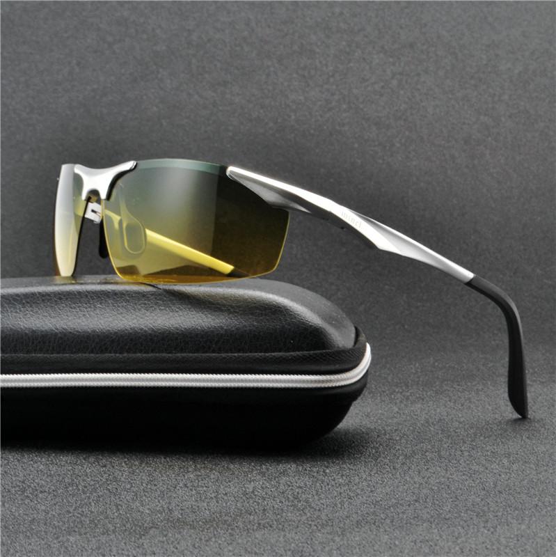 

Polarized Sunglasses Men Brand Designer Sunglass Mens Yellow Lens Night Vision Driving Sun Glasses UV400 Eyewear NX