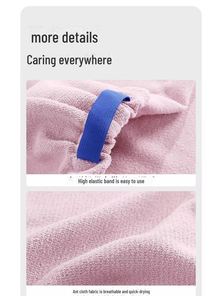 Super Absorbent Quick-Dry Antibacterial Hair Cap for Women – Ideal for Washing, Shampooing, and Wiping Hair