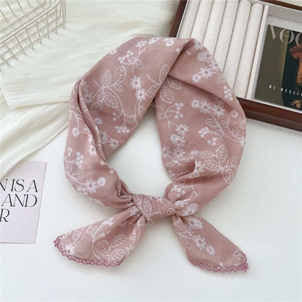 68*68cm Square Scarf Headband Accessories Handkerchief Neckerchief Hairscarf Hairscarf Bandanas
