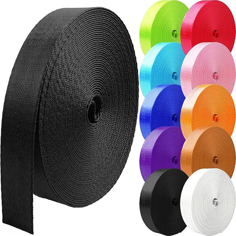 Nastro in Nylon 5M 20/25/32/38/50mm Nastro di Tela Cinghie per Borse Nastro Nastri Decorativi Rotolo Cintura Sling per Cucito Accessori Bais