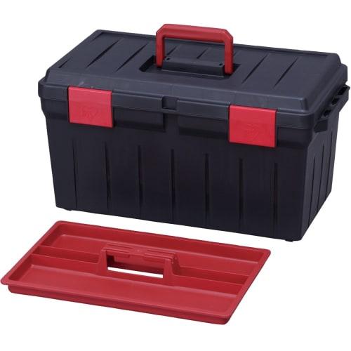 Iris Ohyama Tool Box Tool Case 600 Dark Gray/Red