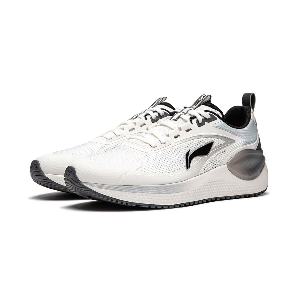 Li-Ning Li Ning Eazgo V2 Cushioning Abrasion Resistant Low Top Casual Running Shoes Men's White Gray ARSU001-1