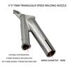 4pcs/Set 5mm Round & Triangular Speed Welding Nozzle Tacking Nozzle For Hot Air Welder Torch Welding Plastic Rods