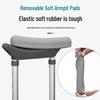 Lightweight Non-Slip Aluminum Alloy Walker with Double Armpit Crutches for Elderly and Disabled Rehabilitation