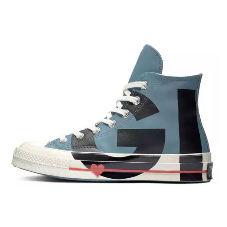 

Женские кроссовки Converse Chuck 70 Hi Love Graphic Blue Celestial-Teal Black 563471C