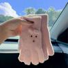 Knitting Gloves Five Finger Cycling Driving Gloves Full Finger Mittens  Winter