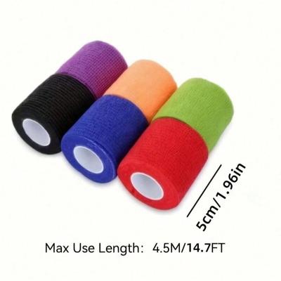 Self-adhesive Elastic Bandage - Sports Protection/first Aid Bandage, Random Color Mixing
