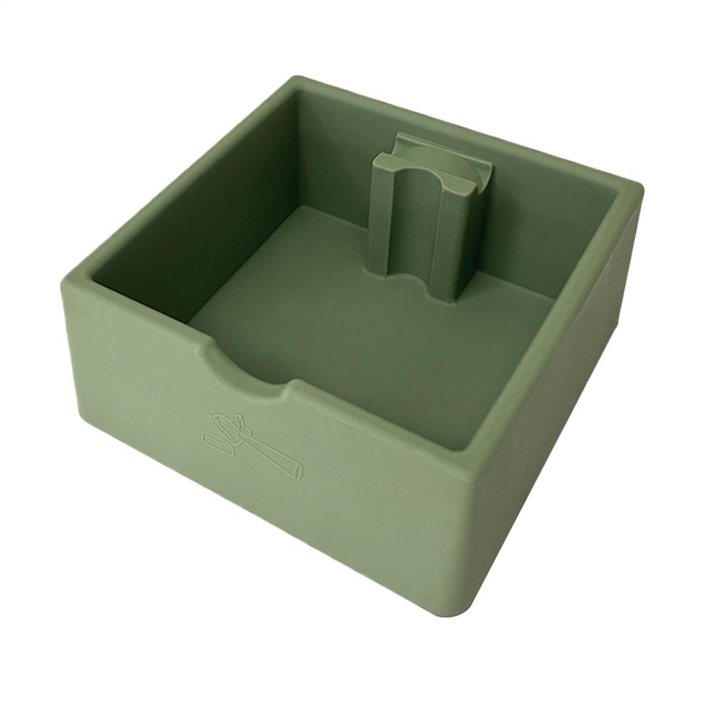 

Coffee Knock Box 1.5L Espresso Dump Waste Container Shock-Absorbent Coffee Knock Box for Home Cafe Bar Kitchen Commercial Office зелёный