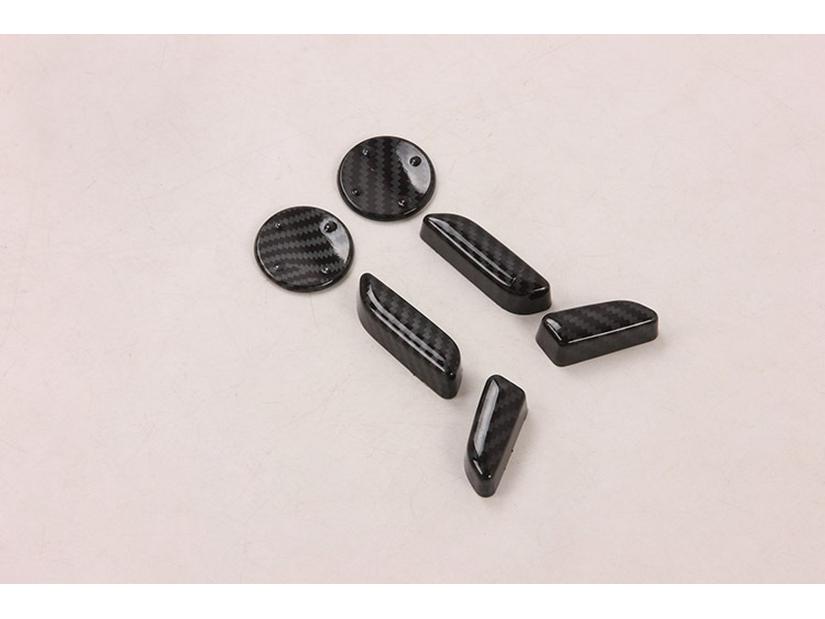 

2019 MODEL-S-ABS Black Titanium Carbon Fiber Seat Adjustment Trim. TS19MS37C