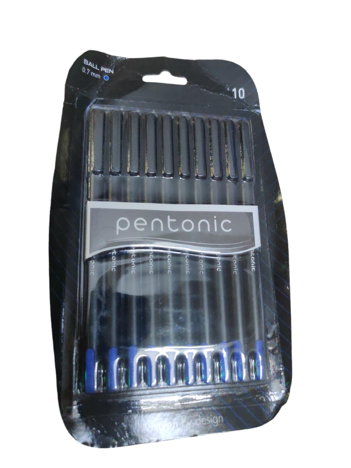 @ Шариковая ручка Pentonic 0,7 мм, синие чернила, 10 шт., Zr-1689, скидка 60%