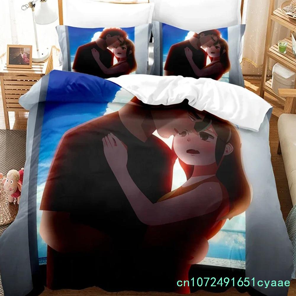 3D Printed My Senpai Is Annoying Bedding Set Anime Duvet Cover Double Twin Full Queen King Adult Kids Bedclothes Quilt Cover