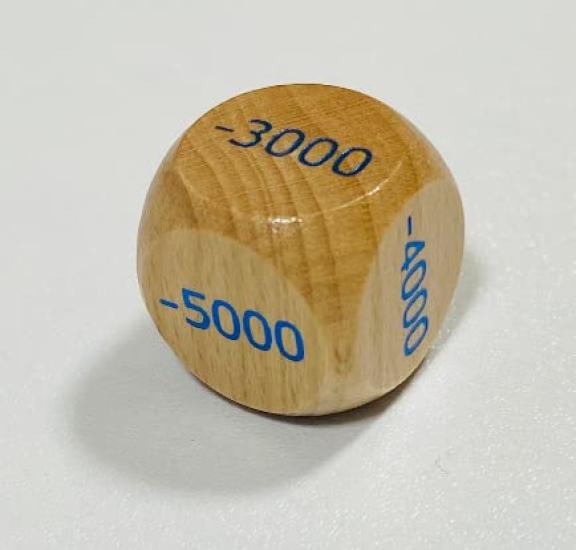 TOYGER Dřevěná Tisícovka se šestistěnnou kostkou One Piece, 6 kusů [Kompatibilní karty]