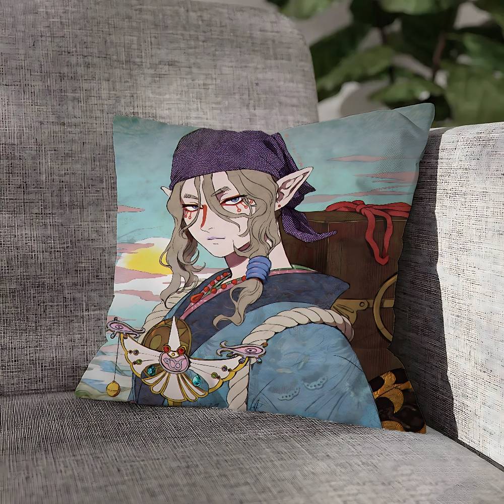 Medicine Seller M-Mononoke Throw Pillow Case For 55x55cm 30x30cm 50x50cm 45x45cm 40x40cm Square Chair Pillowcase Case