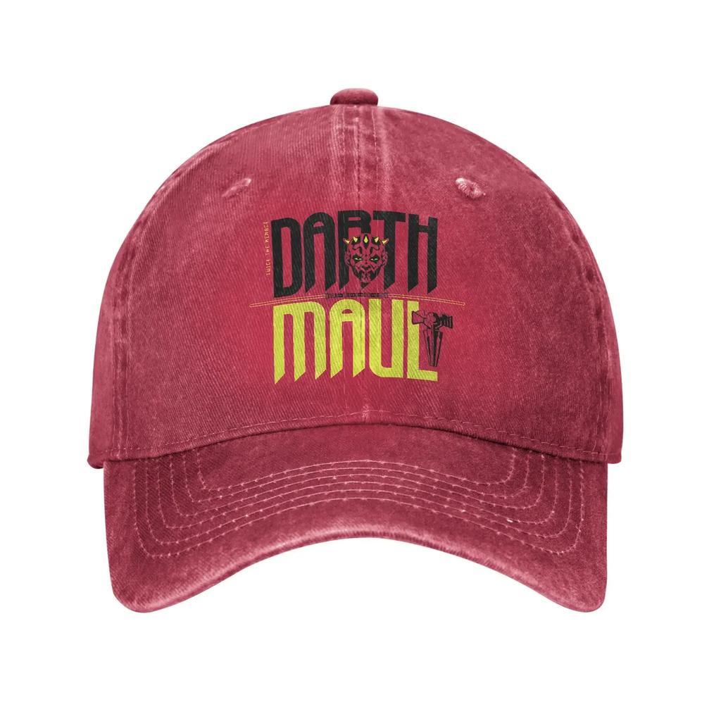 Darth Maul Large Face Portrait Baseball Caps Distressed Washed Caps Hat Vintage Outdoor Activities Unstructured Soft Headwear