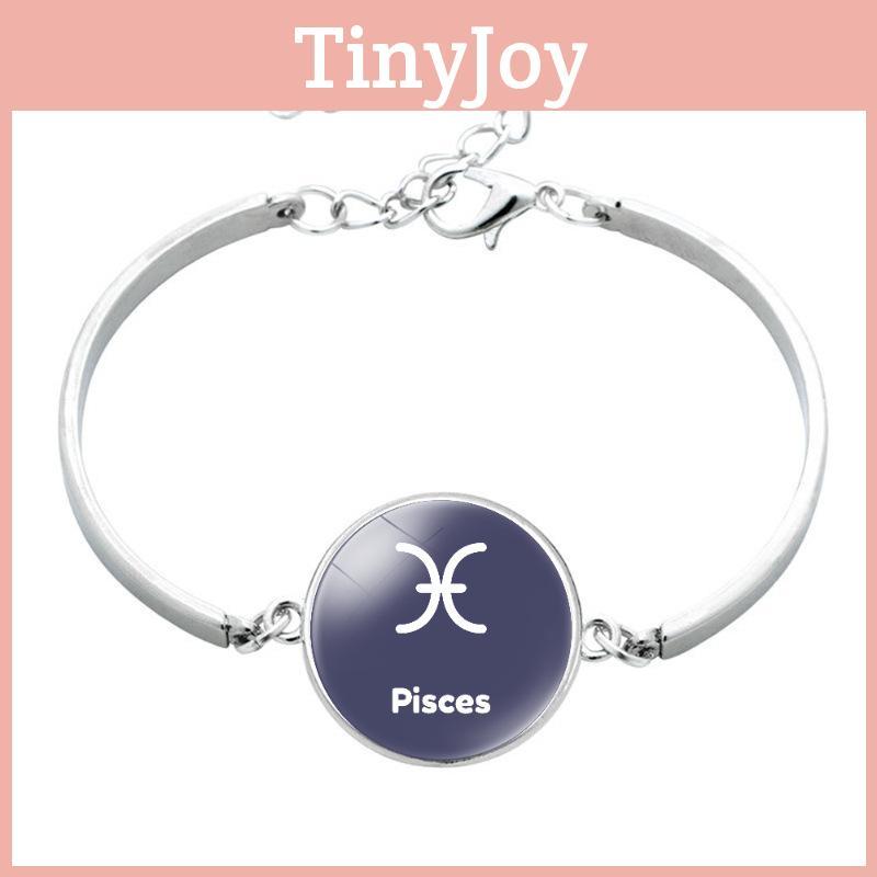 Unique 12-star Sign Alloy Bracelet Unisex Fashionable Minimalist Astrology Jewelry