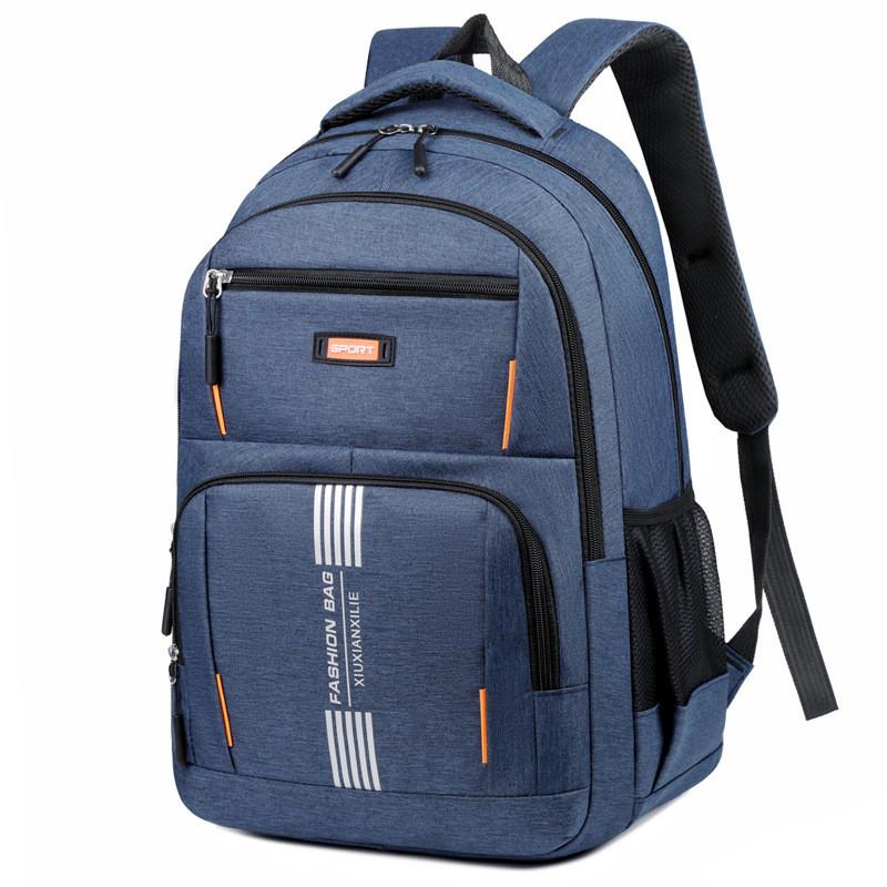 Large Capacity Unisex Oxford Backpack With Breathable Design Laptop Compartment