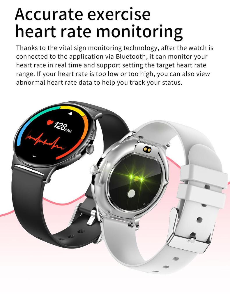 V89 Ultra-thin AMOLED Waterproof Smartwatch with Bluetooth Call and Sport Features