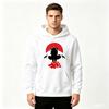 Men's Graphic Print Pullover Hoodie, Anime Character Silhouette Print Casual Long Sleeve Sweatshirt for Daily Wear