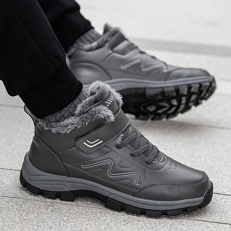 Elderly Shoes Autumn and Winter Velvet Warm Snow Boots Sports Shoes Middle-aged and Elderly Casual Shoes Couple Walking Shoes Cotton Shoes