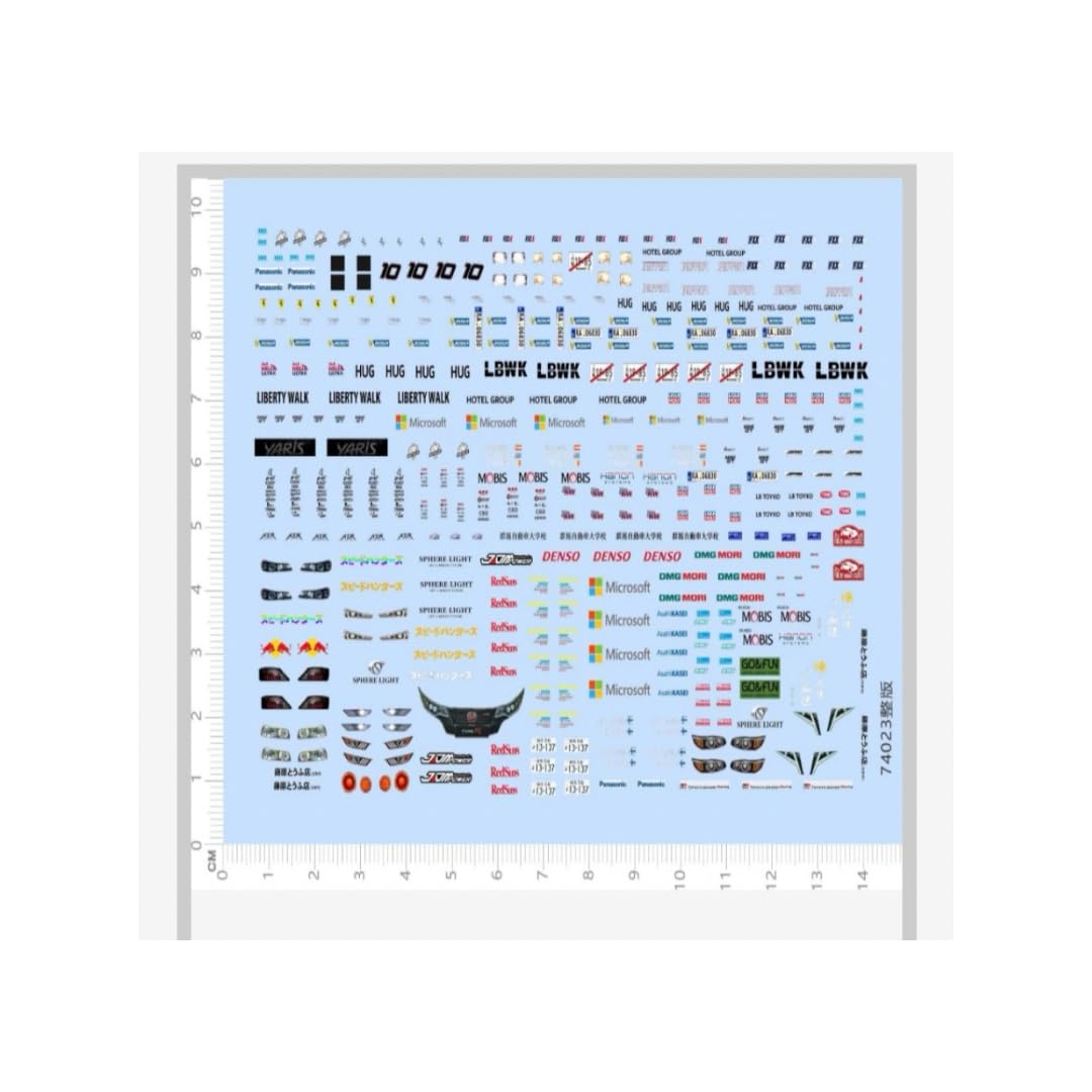 

Decal AD0039 Sponsor Mini Car Custom 1/64 [Item] чёрный