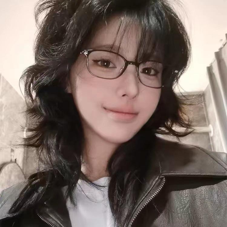 Ultra Light Reading Glasses For Presbyopia Rectangular Black/Dark Brown Frame Anti Blue Light Metal Eyeglass Frame