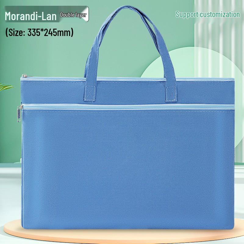 Waterproof Double Layer A4 Document Bag for Students & Prenatal Checkups with Customizable Logo
